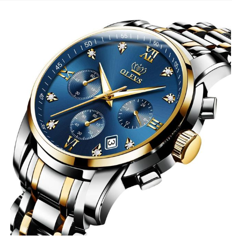 "Sophisticated Timepieces: Luxury Brand Men's Chronograph Stainless Steel Watches"